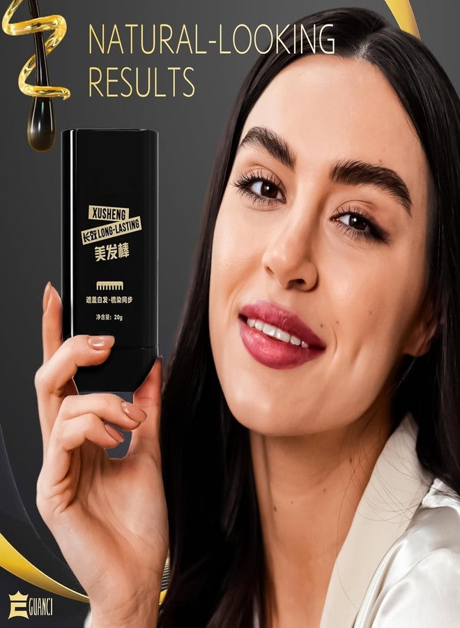 GUANCI Hair Colour Pen Black for Women, Instant Hair Colour Touch Up Pen with Comb Applicator, Comb Stick for White Hair Covering, Waterproof, Temporary Root Cover for Grey Roots and Hairline (Black Stick) - Image 4