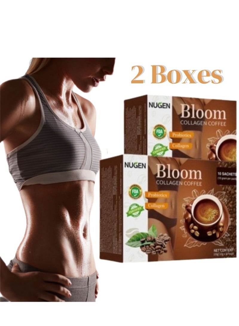 نوجن عبوة من قطعتين من قهوة بلوم كولاجين - عضوية 100% مع الجلوتاثيون، قهوة مغذية لصحة الجسم، كولاجين ممتاز ودعم لإزالة السموم من الجلوتاثيون - Image 4