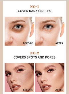 QIC Waterproof Cream Concealer Contour Makeup, Professional Caramels for Tattoo Concealer or Corrects Dark Circles Red Marks Scars Eye Bags Freckle,Longwear&Easy to Apply(#140)  - Image 4