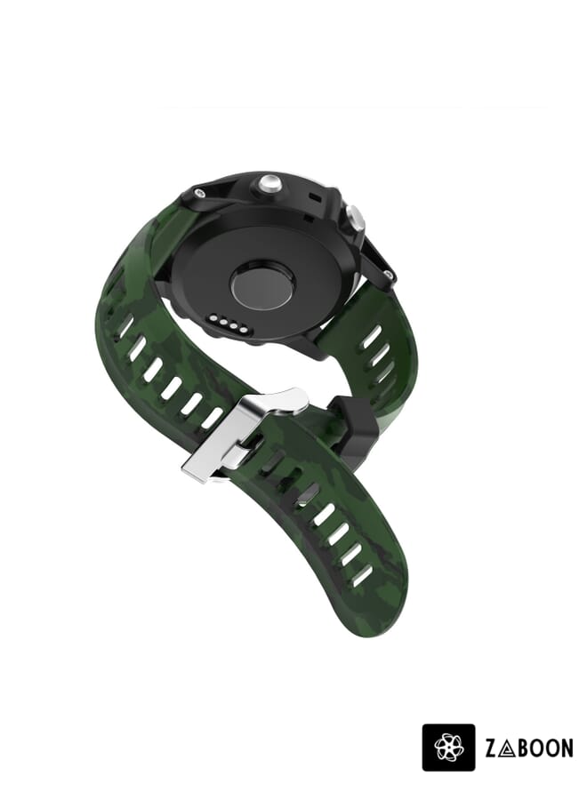 Zaboon Garmin Instinct 2X Solar 26mm Camouflage Printed Silicone Watch Band - Image 5