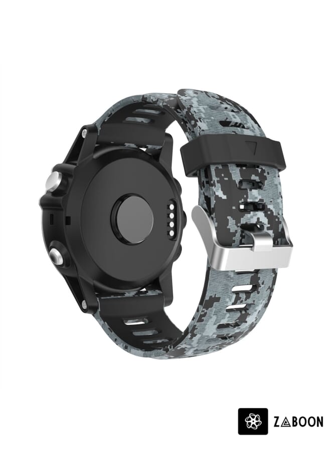 Zaboon Garmin Instinct 2X Solar 26mm Camouflage Printed Silicone Watch Band - Image 2