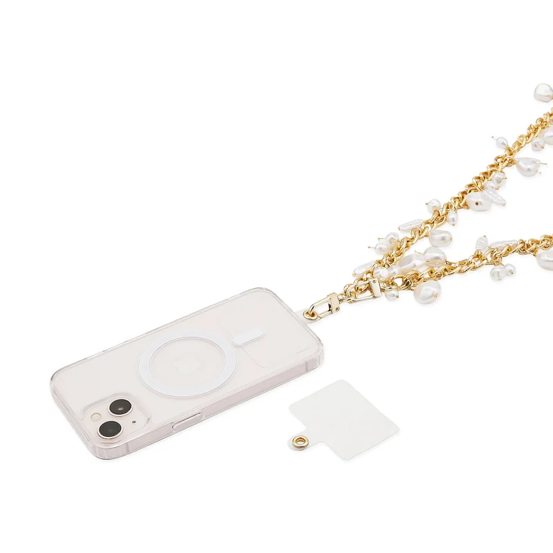 Anaar Anaar Firefly Dazzler Mobile Chain with Baroque Pearl Embellishments