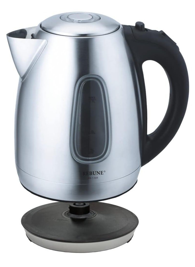 Instant Heating Electric Kettle 1.7L  Silver/Black - Image 2