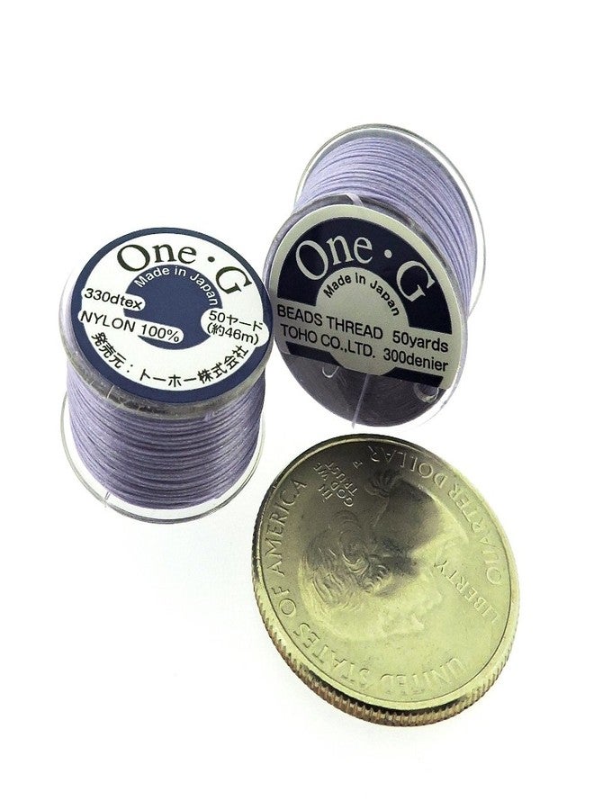 Toho One-G Beading Thread, 50 Yard Bobbin (Light Lavender) - Image 2