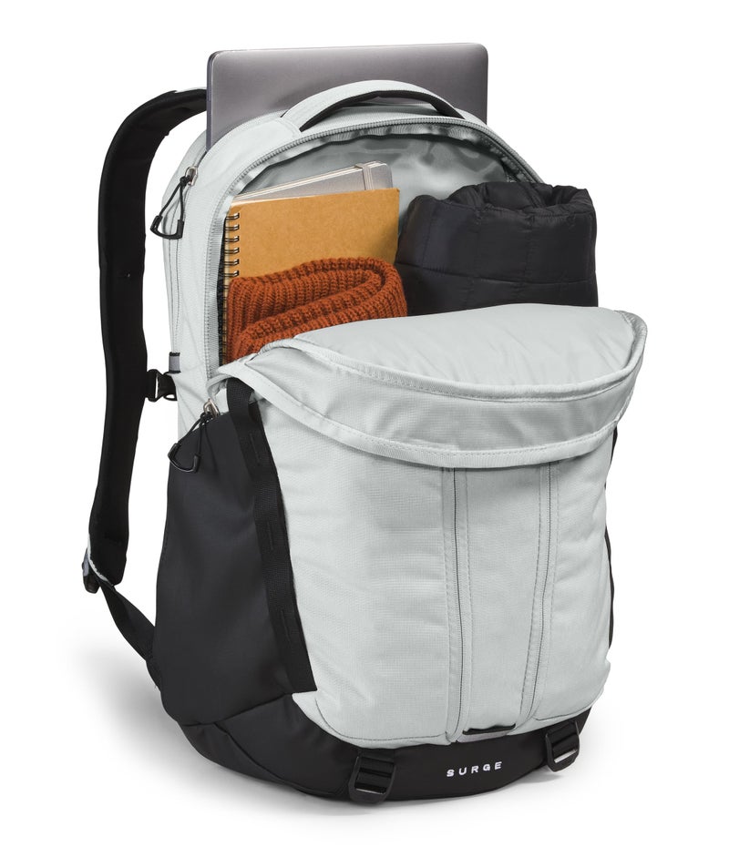 The North Face Surge Commuter Laptop Backpack, Tin Grey Dark Heather/TNF Black-NPF, One Size - Image 5