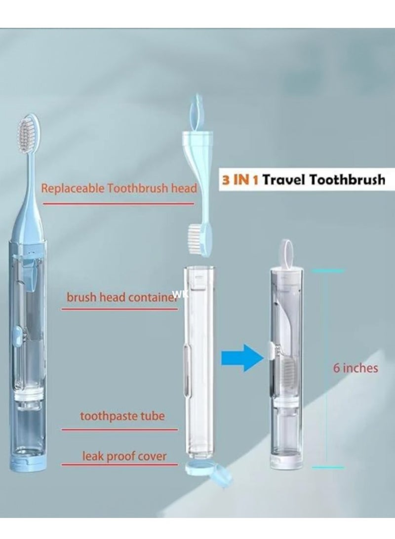 دينكس مجموعة العناية بالاسنان | جهاز تنظيف الأسنان المائي الذكي بين الأسنان + فرشاة أسنان مبتكرة - أبيض - Image 3