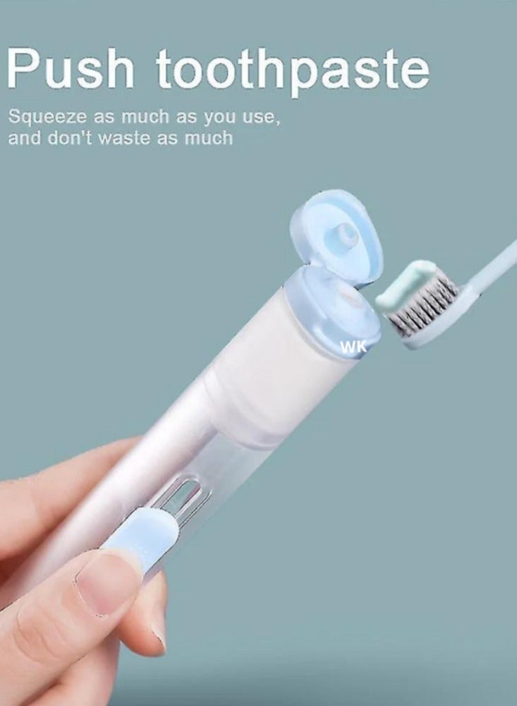 دينكس مجموعة العناية بالاسنان | جهاز تنظيف الأسنان المائي الذكي بين الأسنان + فرشاة أسنان مبتكرة - أبيض - Image 4