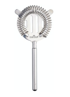 Generic Bar Craft Kitchencraft Barcraft Stainless Steel Cocktail Strainer, Carded, Silver  - Image 1