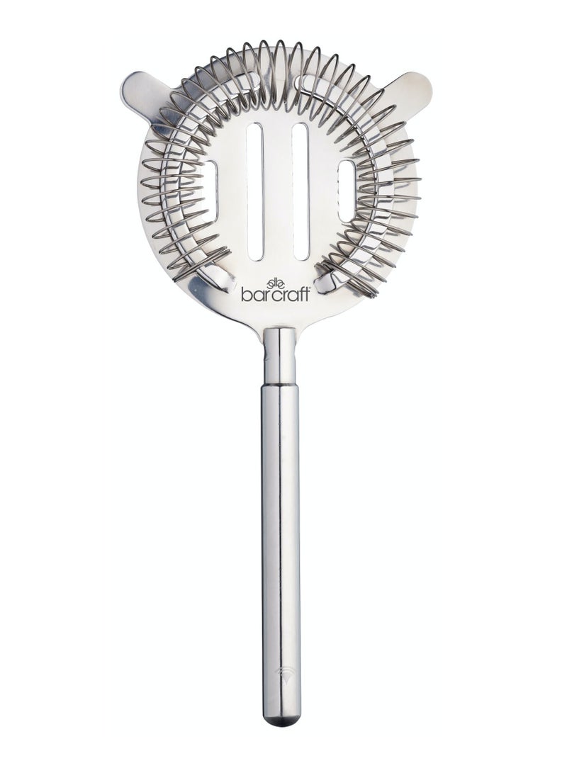 Bar Craft Kitchencraft Barcraft Stainless Steel Cocktail Strainer, Carded, Silver  - Image 1