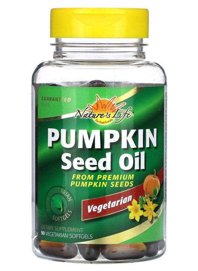 Nature's Life Pumpkin Seed Oil 90 Vegetarian Softgels