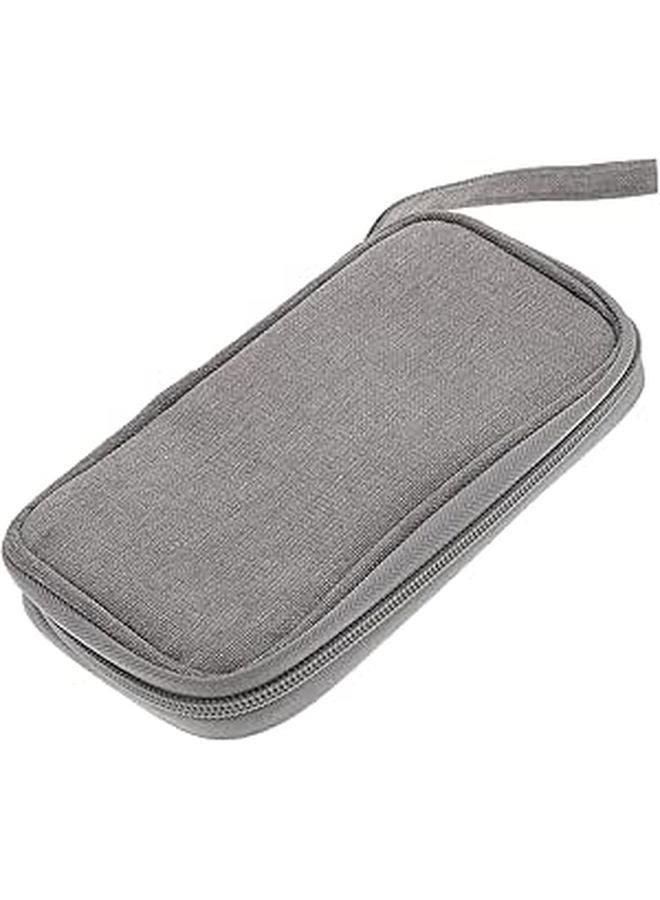 Gray USB Storage Organizer Bag For Flash Drives Cables And Accessories Travel Home Use - Image 1