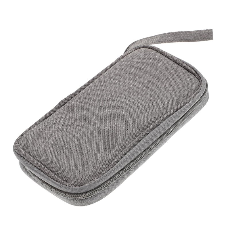 Gray USB Storage Organizer Bag For Flash Drives Cables And Accessories Travel Home Use - Image 2