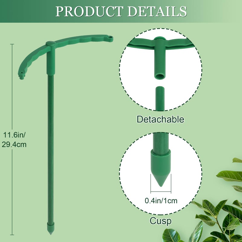 First-zgel 24Pcs Plant Support Stakes, Half Round Plant Stakes for Indoor Plants, Stackable Garden Flower Support, Plant Cages for Tomato,Monstera, Peony, Hydrangea, Climbing Plants - Image 4