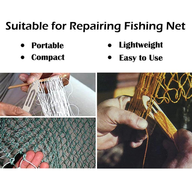Shaddock Fishing Easy Catch 7 PCS White Plastic Fishing Line Equipment Repair Netting Needle Shuttles-Size 3 4 5 6 7 8 9 - Image 5