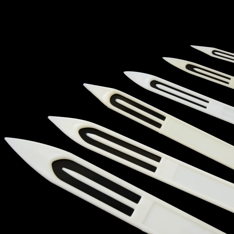 Shaddock Fishing Easy Catch 7 PCS White Plastic Fishing Line Equipment Repair Netting Needle Shuttles-Size 3 4 5 6 7 8 9 - Image 4