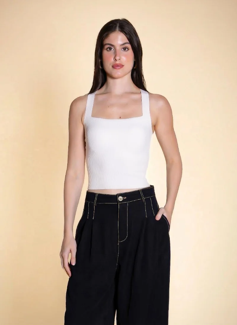 SHAPES SEAMLESS PADDED TOP