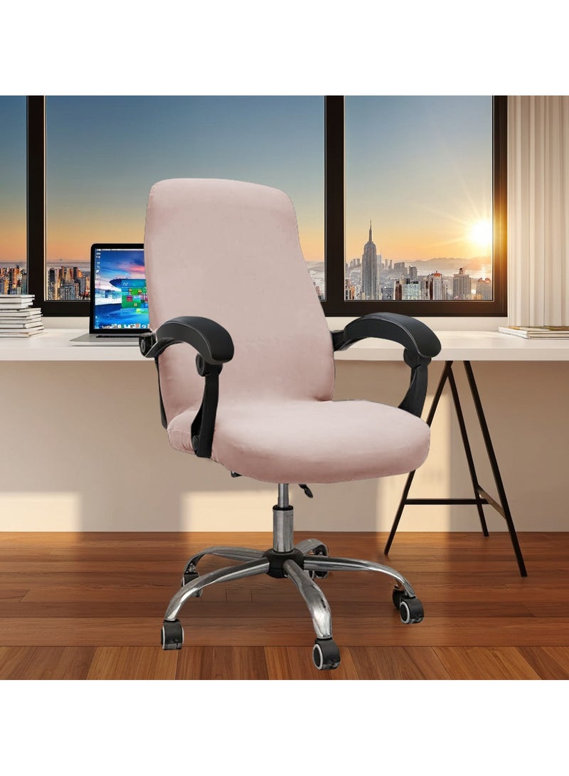 DUNISO Computer Office Chair Covers, Universal  Removable Computer Chairs Cover Stretch Rotating Mid Back Chair Slipcovers Cover Washable Seat Cushion Protectors For Office Computer Chairs  - Image 2