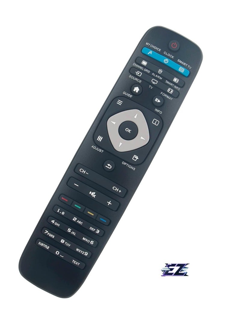 ELTRAZONE "New Replacement Remote Control for Philips TV 40HFL5010T 40HFL5010T/12 28HFL5010T 32HFL5010T 48HFL5010T 55HFL5010T Remote Control with Battery" - Image 2