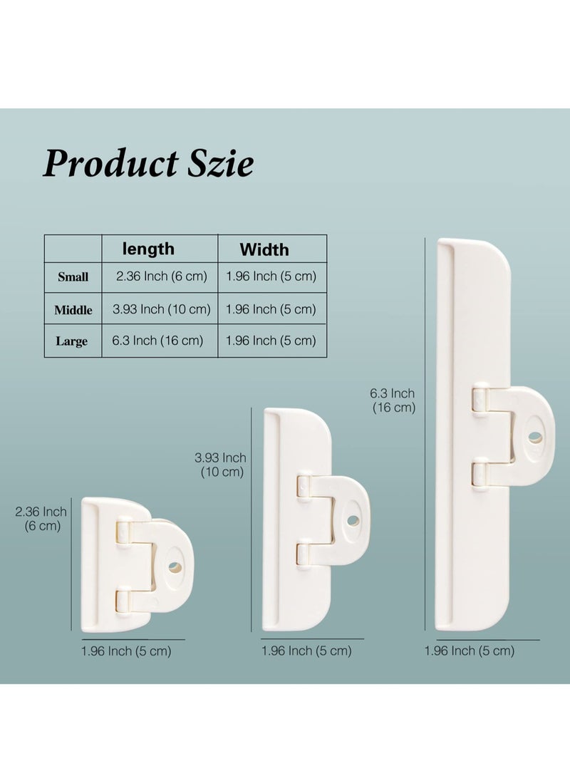 مشابك الحقائب الغذائية، 3 قطع مشابك لتخزين الطعام (3 أحجام)، مشابك إعادة استخدام لتخزين الطعام مشابك للإغلاق لتغليف الطعام، الوجبات الخفيفة، القهوة، مشابك أكياس الرقائق، مشابك التعبئة للمطبخ، المنزل، المكتب - pzsku/Z7E07087B06D01AF0B329Z/45/_/1716970279/ab2f092d-09a3-444c-93d0-85c0284282ea