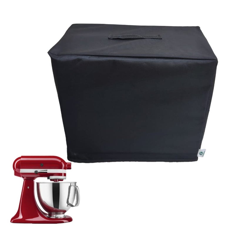 KHOOBREZ KHOOBREZ Nylon Dust and Waterproof Washable Stand Mixer Cover for Kitchen SmBc Black  - Image 1