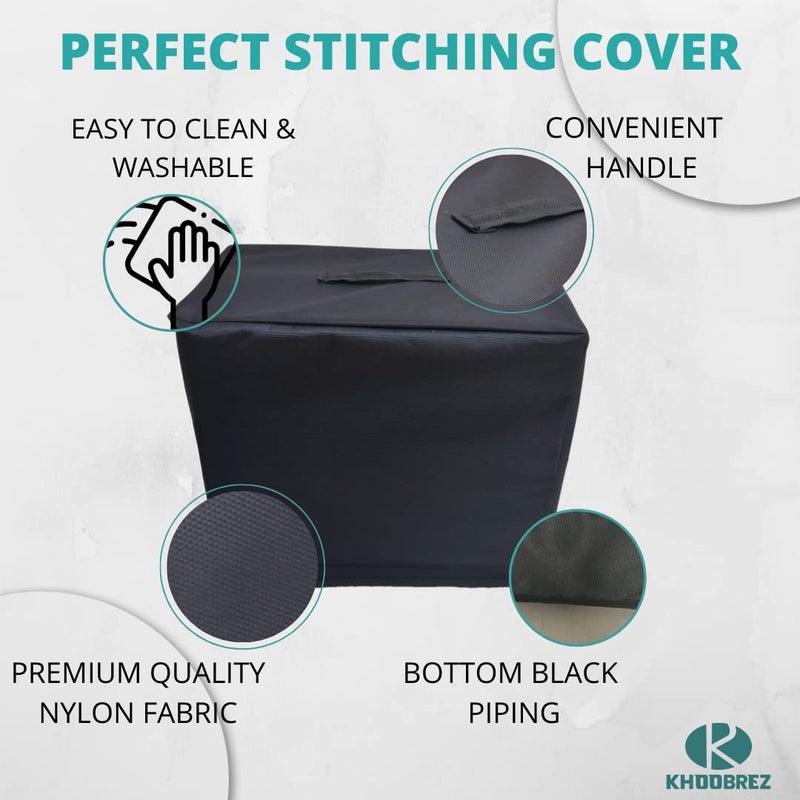 KHOOBREZ KHOOBREZ Nylon Dust and Waterproof Washable Stand Mixer Cover for Kitchen SmBc Black  - Image 3