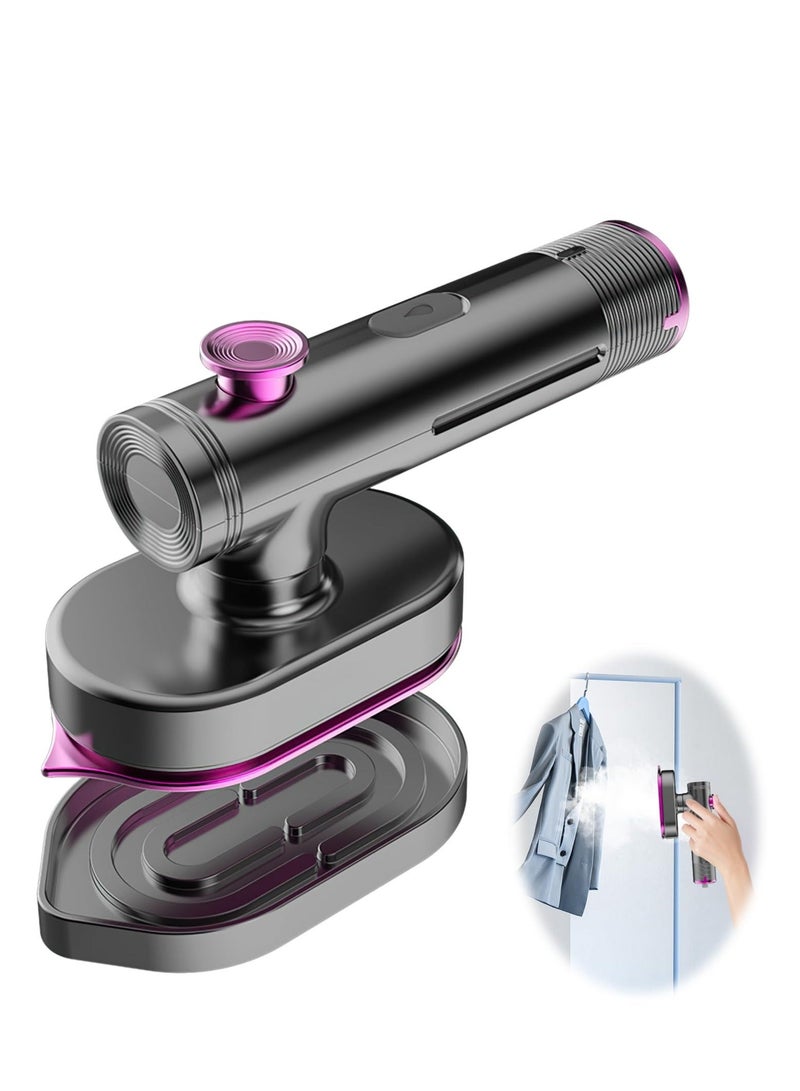 مكواة بخار يدوية للسفر، مكواة بخار محمولة للسفر، تسخين سريع، نعل سيراميكي غير لاصق، كي جاف ورطب، مناسبة للرحلات والاستخدام المنزلي - Image 1