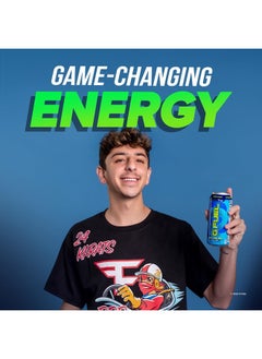 G Fuel Chug Rug Energy Drink, Sugar Free, Healthy Drinks, Zero Calorie, 300 mg Caffeine per Carbonated Can, Sour Blue Flavor, Focus Amino, Vitamin + Antioxidants Blend - 12 Pack  - Image 5