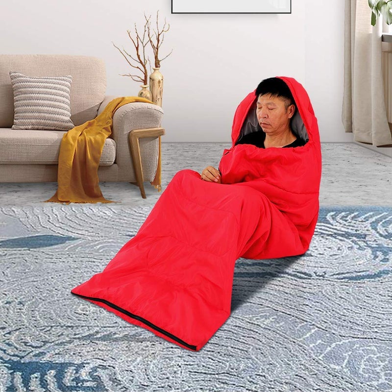 Mutiwill Camping Sleeping Bags 3-4 Season Sleeping Bag for Hiking Backpacking and Camping Lightweight Waterproof Sleeping Bag (Red) - Image 4