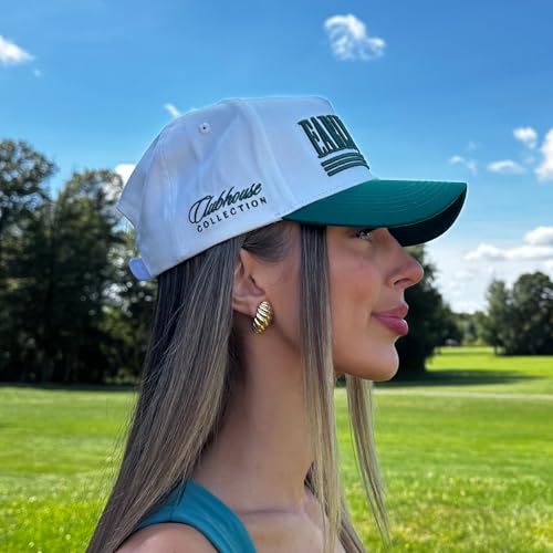 CITRUSY Vintage Sport Trucker Hat | Men & Women | Trendy Pickleball Golf Hats Men | American Country Western Cute Cowgirl Caps | Retro Baseball Cotton | Snapback (Early Birdie | Green) - Image 4