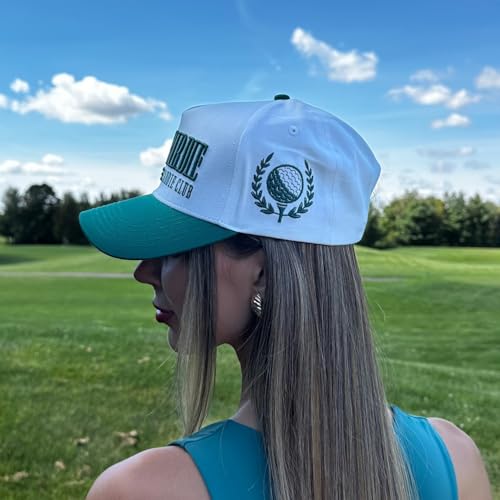 CITRUSY Vintage Sport Trucker Hat | Men & Women | Trendy Pickleball Golf Hats Men | American Country Western Cute Cowgirl Caps | Retro Baseball Cotton | Snapback (Early Birdie | Green) - Image 5
