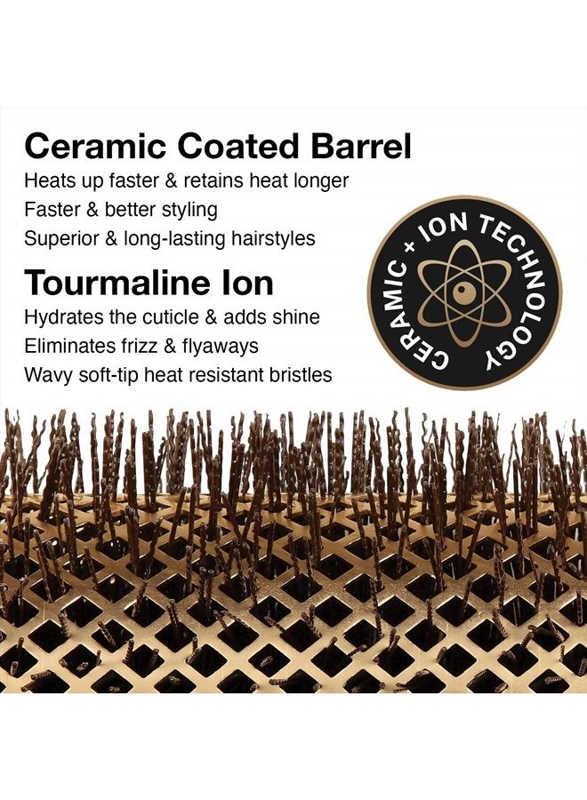 Olivia Garden Nano Thermic Ceramic + Ion Round Thermal Hair Brush kit contains NT-54, NT-44, NT-34, NT-24 (4-Piece Bag) - Image 3