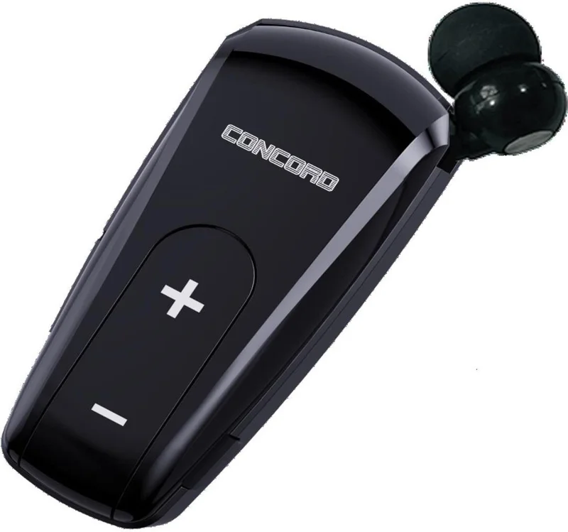 CONCORD C-984 Reel Bluetooth Headset Vibrating Connects to Two Phones at the Same Time