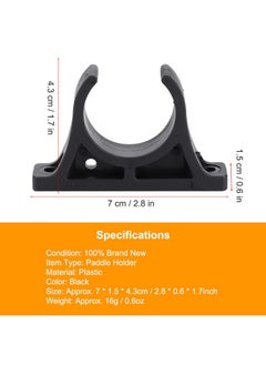 VGEBY 1Pair Kayak Oar Clips, Plastic Inflatable Boat Paddle Holder Clip Keeper Kayaks Canoes Rowing Boats  - Image 4
