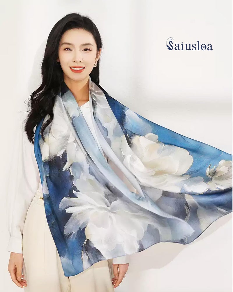 Saiusloa Dress Scarves Shawl Wraps Long Silky Scarf for Women Dressy Fashion Lightweight for Decorative Formal Evening Gowns-1035 - Image 2