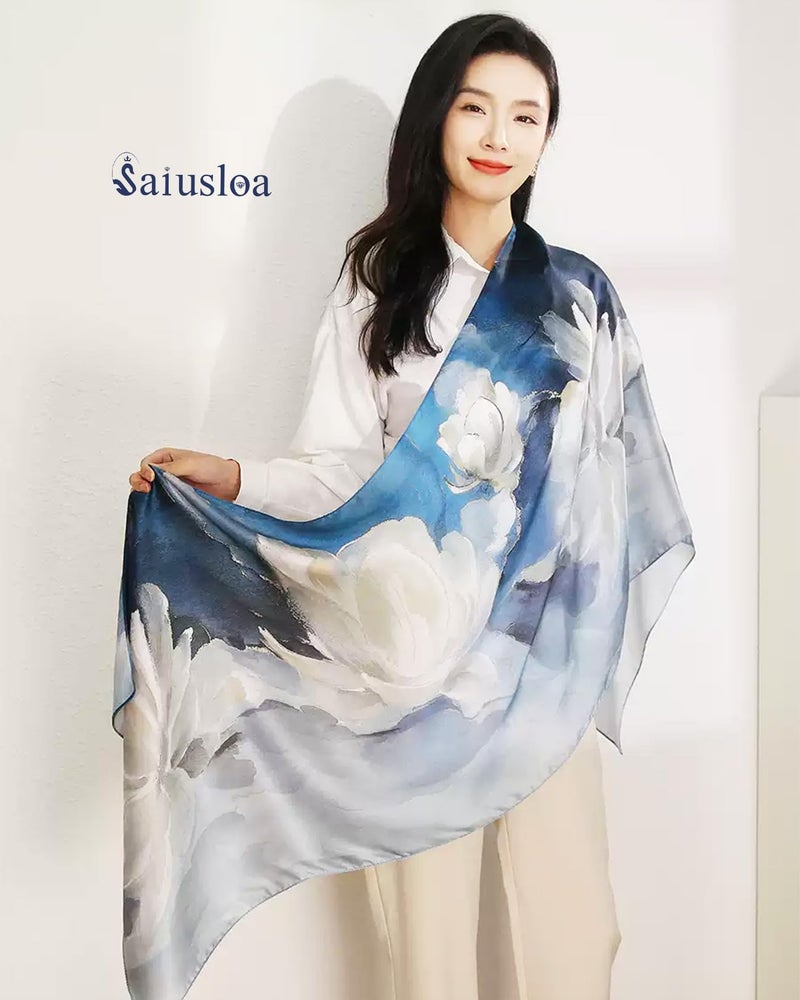 Saiusloa Dress Scarves Shawl Wraps Long Silky Scarf for Women Dressy Fashion Lightweight for Decorative Formal Evening Gowns-1035 - Image 4