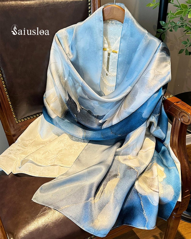 Saiusloa Dress Scarves Shawl Wraps Long Silky Scarf for Women Dressy Fashion Lightweight for Decorative Formal Evening Gowns-1035 - Image 3