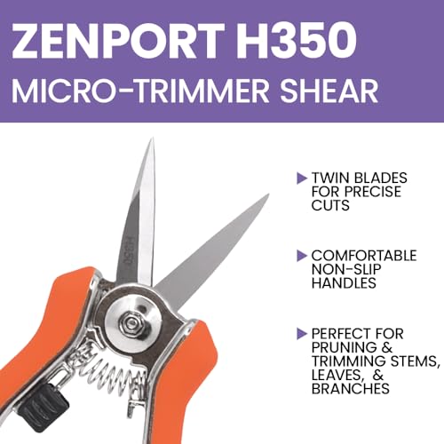 Zenport H350 Micro Trimmer Shear with Twin Blade, 6-Inch Long - Image 4