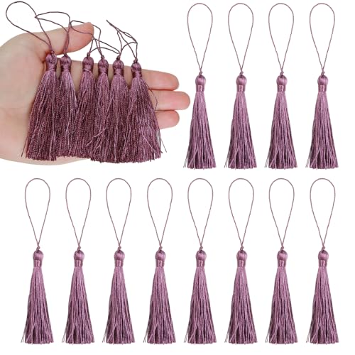 BEL AVENIR 46pcs 5inch Silky Floss Carft Tassel Keychain Tassel with 25inch Cord Loop Earring Jewelry MakingSouvenirDIY Accessory - Image 1
