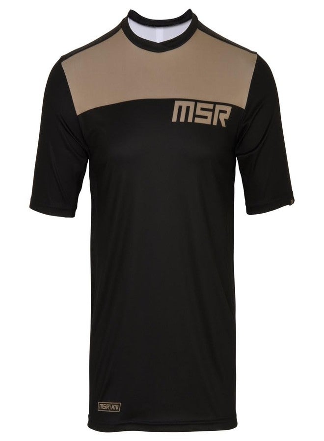 MSR Rush Mountain Bike MTB Short Sleeve Riding Jersey, Tan, XXL - Image 4