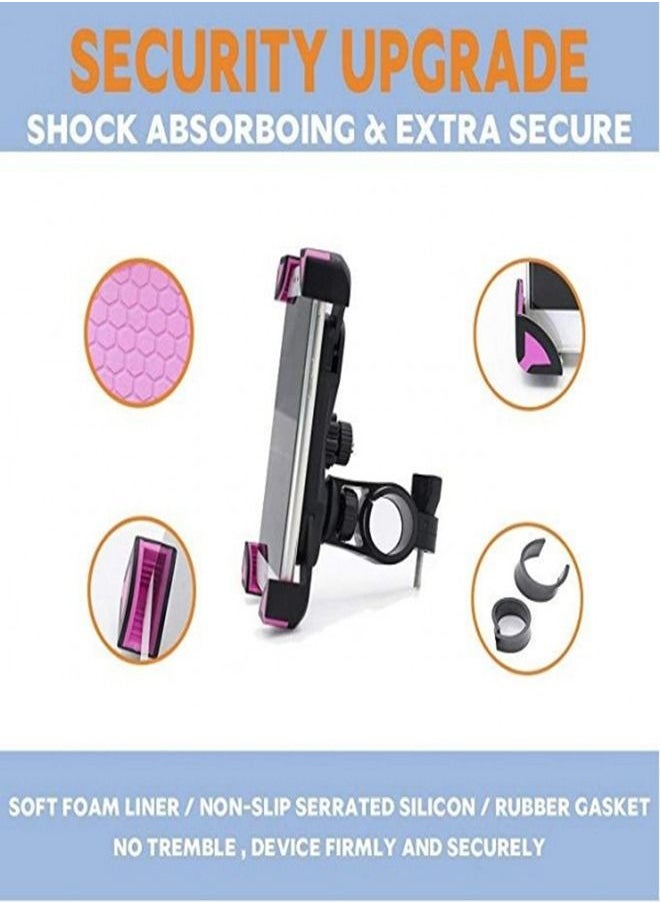 Generic - Mobile Holder for bikes 360 degree high quality Pink Color - Image 1