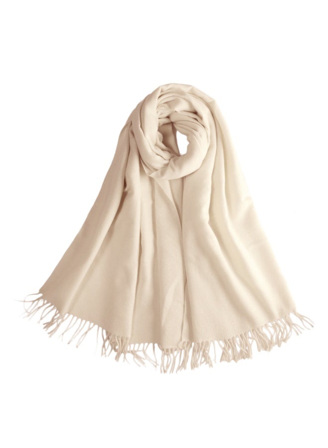 Women Pashmina Scarf Winter Shawl Wrap Solid Color Blanket Scarves