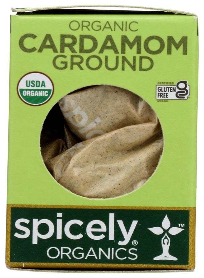 Spicely Organics Cardamom Powder 0.40 Ounce ecoBox Certified Gluten-Free - Image 1