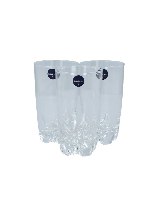 لومينارك ليسبوني طقم أكواب زجاجية مقاومة للصدمات 3 قطع شفاف 330 مل N3049(D9553) - Image 2