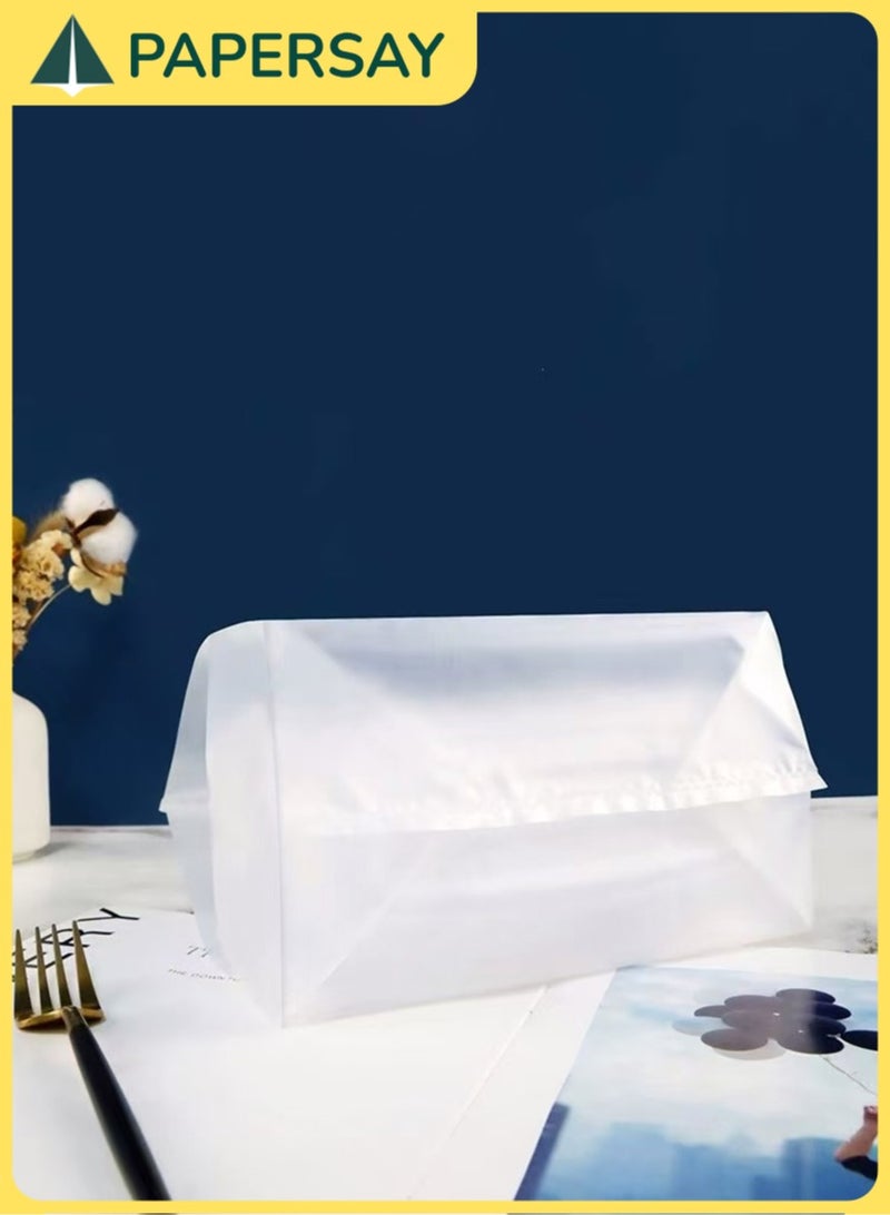 PAPERSAY 100-Piece Reusable Plastic Gift Bags with Handles for Wedding and Party Favors, Candy and Cake Packaging (18*10*25cm) - Image 4