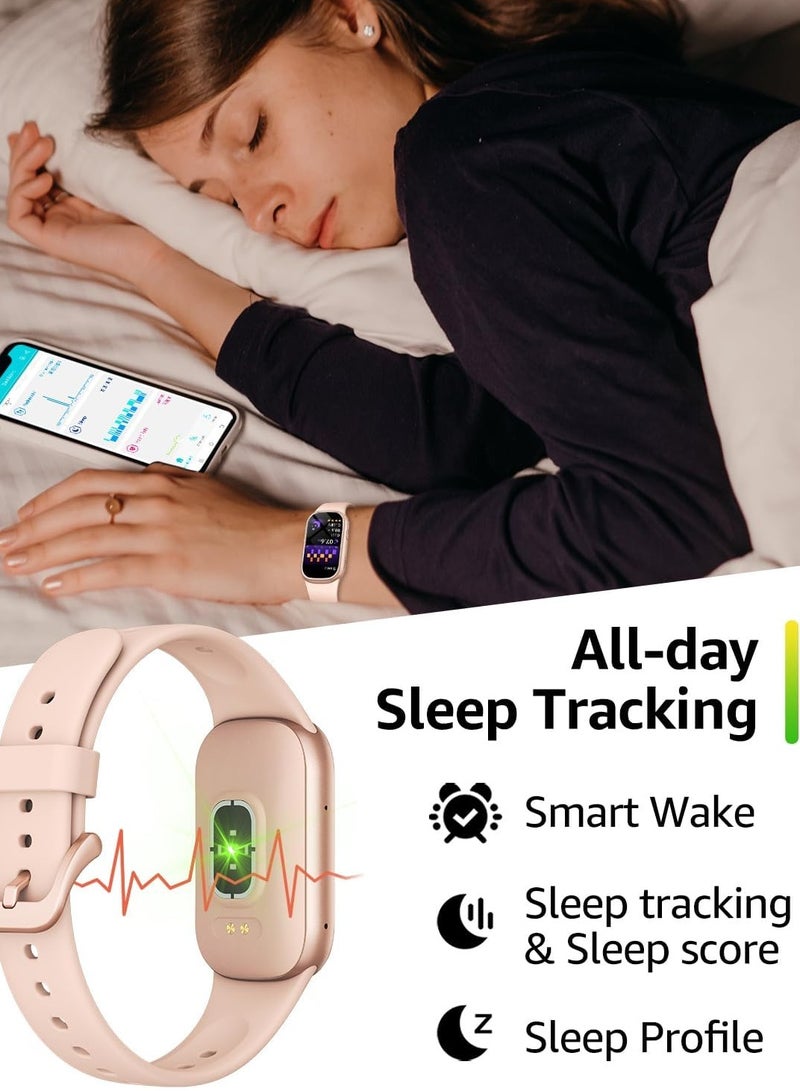 M8 Pro Smart Bracelet, Waterproof Durable Fitness Tracker Watch, Lightweight And Comfortable Smart Watch With Oxygen Heart Rate Sleep Monitor, (1pc, Black) - Image 3