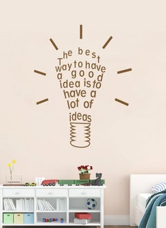 Spoil Your Wall The Best Way to have a Good Idea Quote Design Wall Decal - Wall Arts Home Décor - Wall Sticker, 67x80 cm by Spoil Your Wall  - Image 1