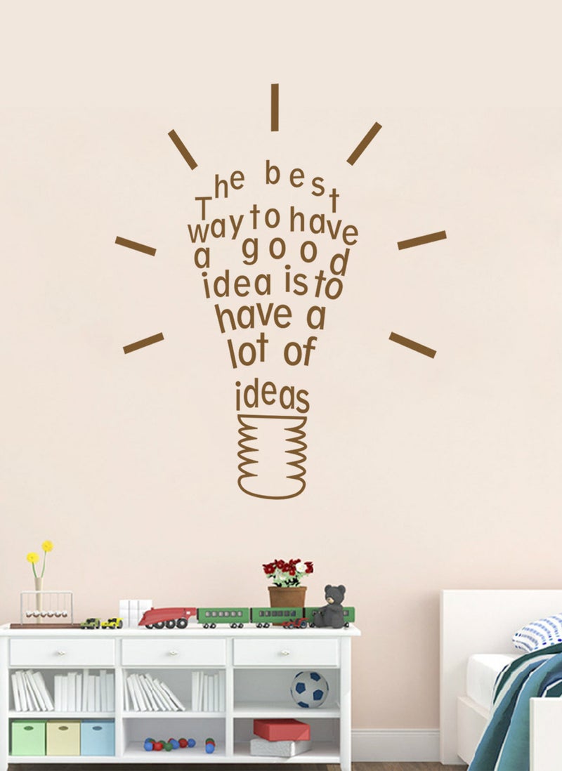 Spoil Your Wall The Best Way to have a Good Idea Quote Design Wall Decal - Wall Arts Home Décor - Wall Sticker, 67x80 cm by Spoil Your Wall  - Image 1
