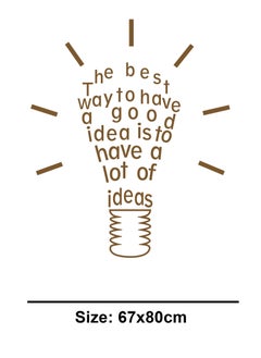Spoil Your Wall The Best Way to have a Good Idea Quote Design Wall Decal - Wall Arts Home Décor - Wall Sticker, 67x80 cm by Spoil Your Wall  - Image 3