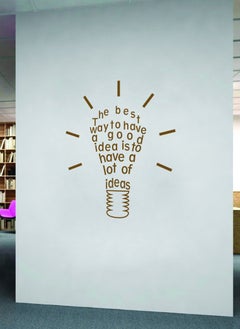 Spoil Your Wall The Best Way to have a Good Idea Quote Design Wall Decal - Wall Arts Home Décor - Wall Sticker, 67x80 cm by Spoil Your Wall  - Image 2