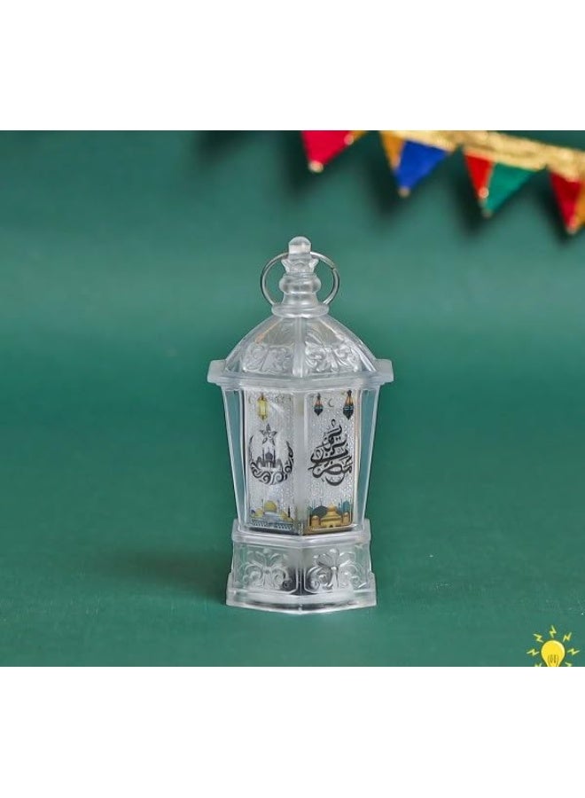 Whynot 🕌✨ Transparent Acrylic Ramadan Lantern with Multicolor LED Lights ✨🕌 - Image 3